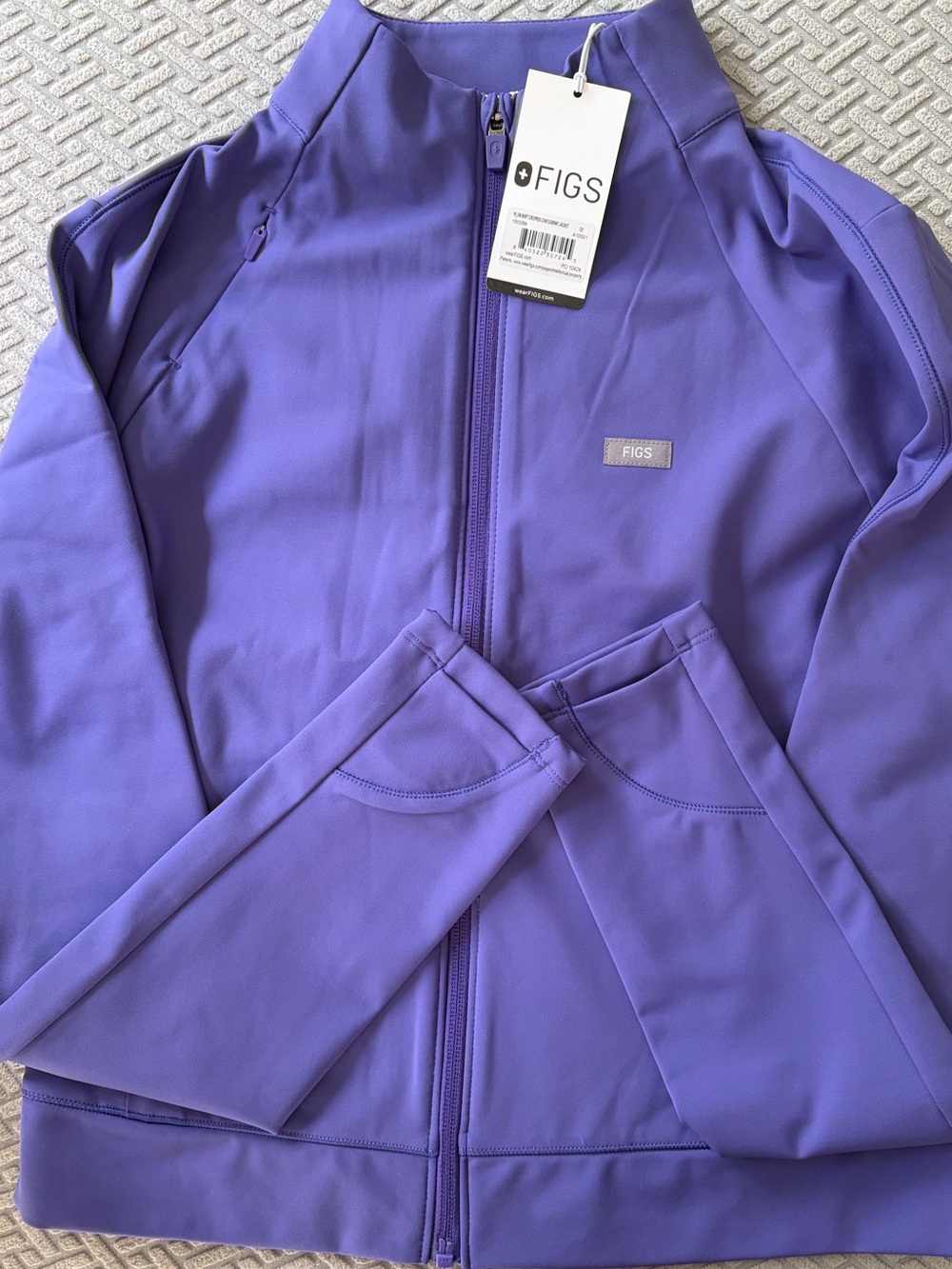 FIGS Amethyst Cropped Jacket